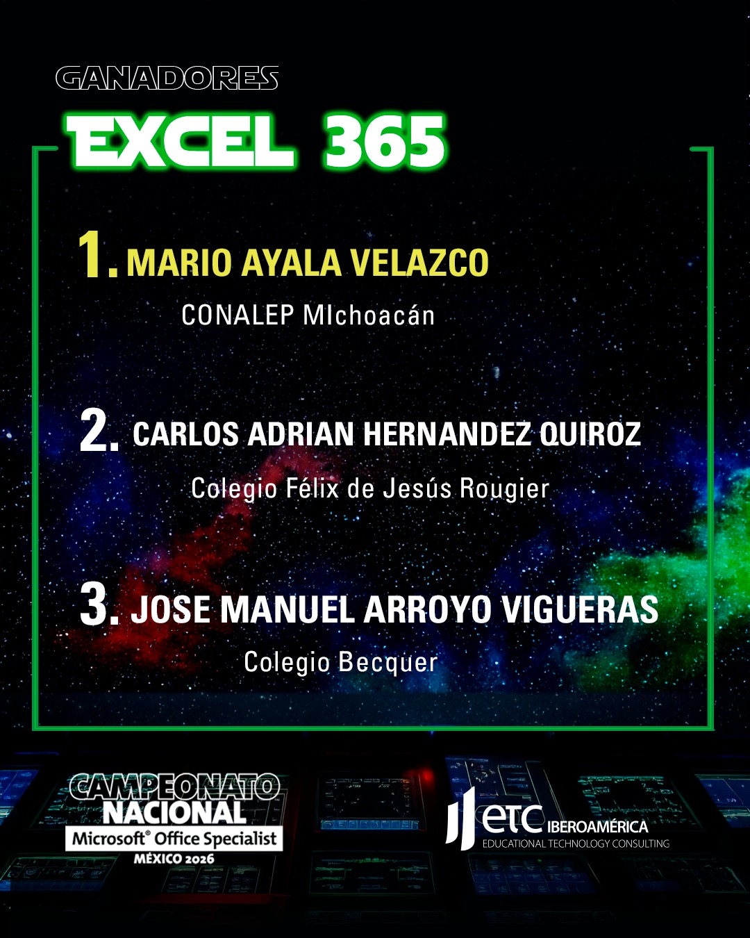 Ganador Excel 365
